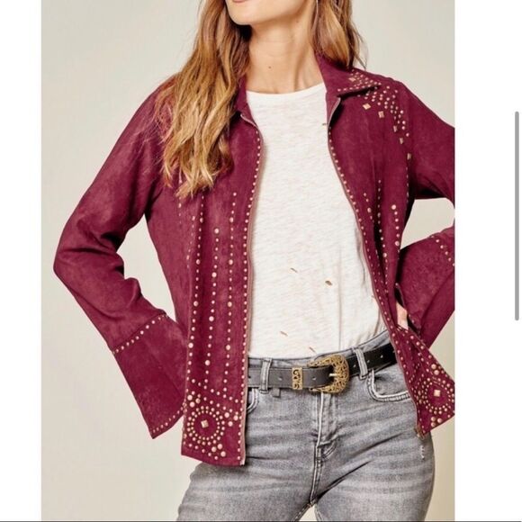 Freebird Vegan Suede Studded Jacket - Picture 6 of 16